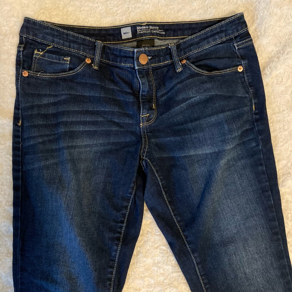 Mossimo jeans. Modern skinny cut. Size 10 long.